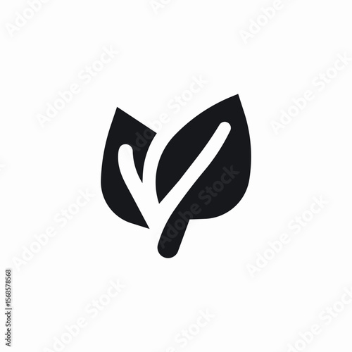 eco leaf icon sign vector