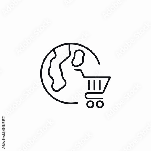 global store icon sign vector