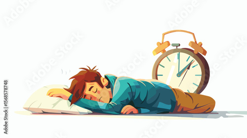 Rise and Shine! Motivational Wake Up Call Flat Vector Illustration. Perfect for social media,       