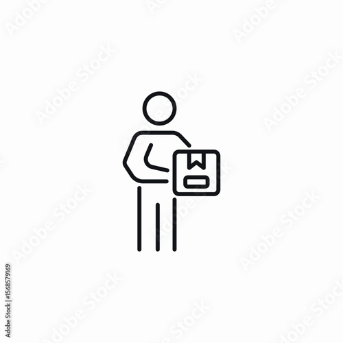 package customer icon sign vector