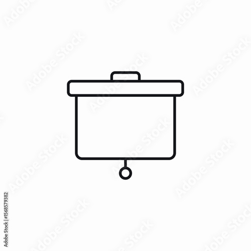 projector screen icon sign vector