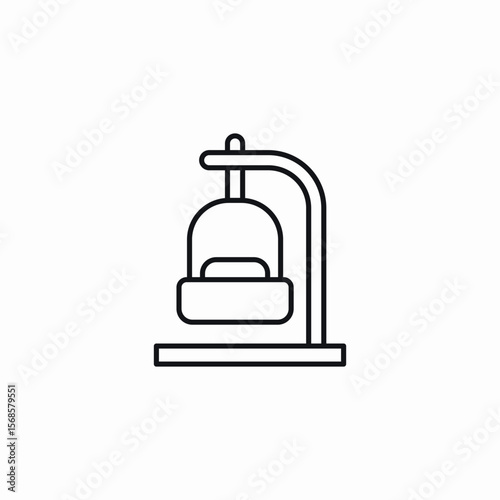 stand bell icon sign vector