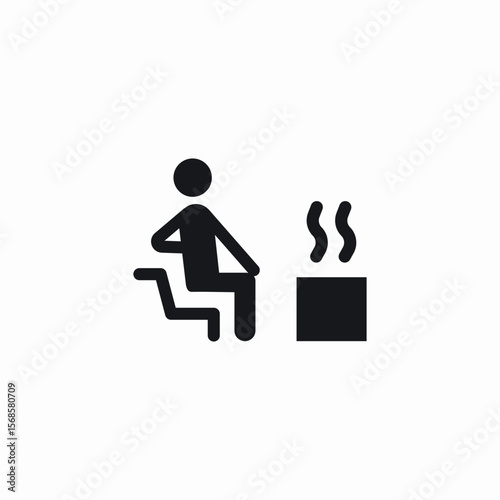sauna experience icon sign vector