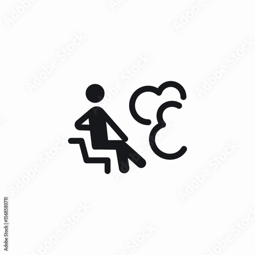 sauna fumes icon sign vector