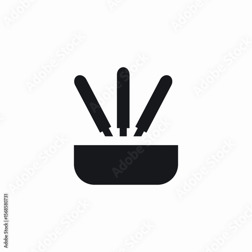 scent sticks icon sign vector