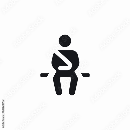 seat belt icon sign vector