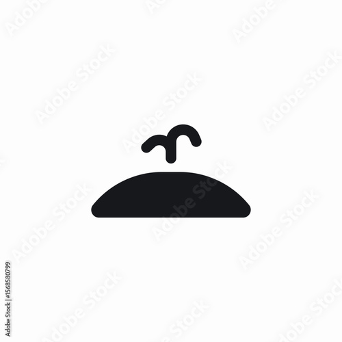 seedling growth icon sign vector