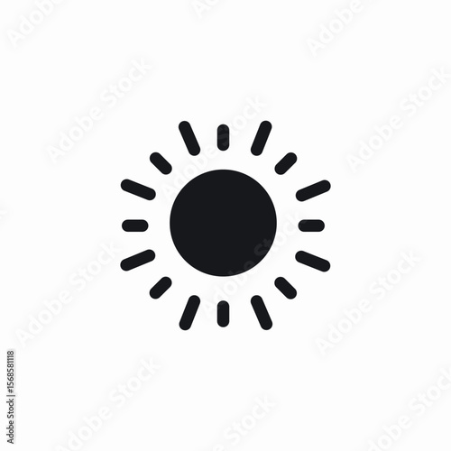 sun brightness icon sign vector