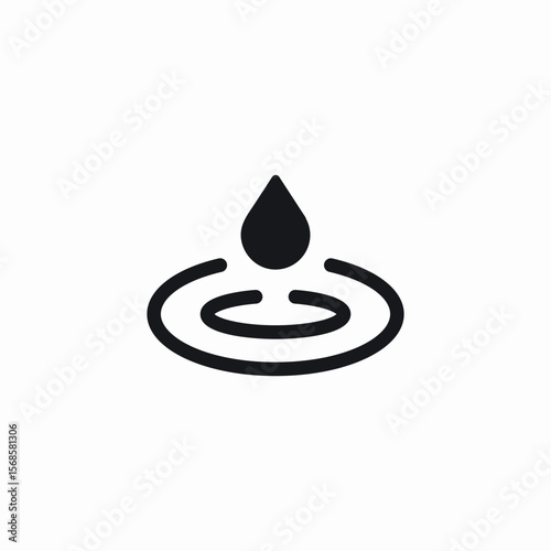 water drop icon sign vector
