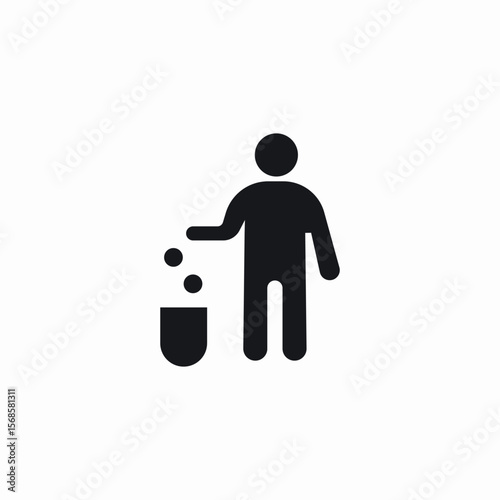waste disposal icon sign vector