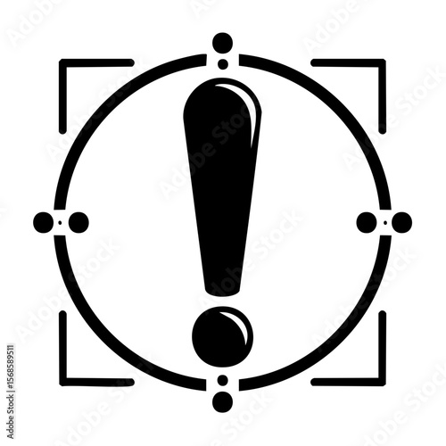 Minimalist question mark illustration on a black background simple white design concept creative graphic element symbol icon