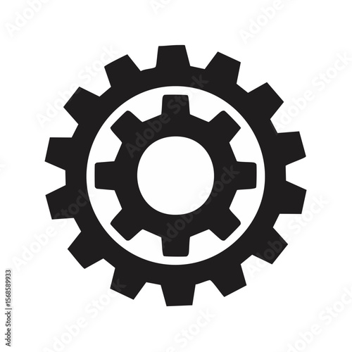 Double Cogwheel Gears Mechanical Engineering Industrial Solution Technology Concepts Design