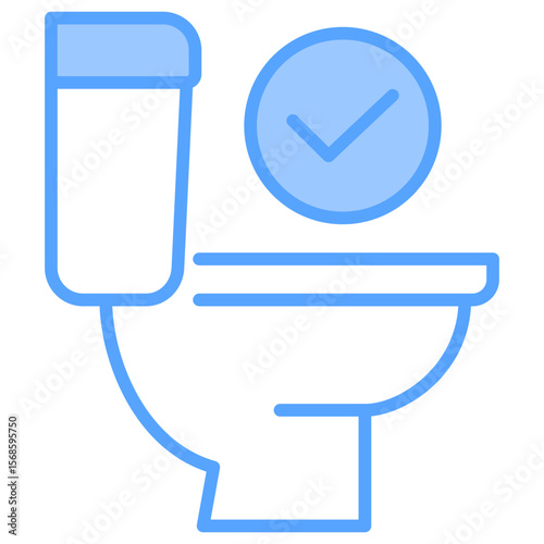 Toilet Check Outline Icon