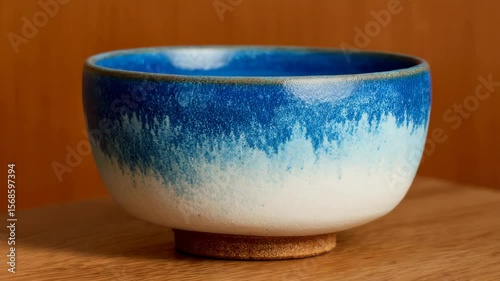 Handmade ceramic bowl gradient