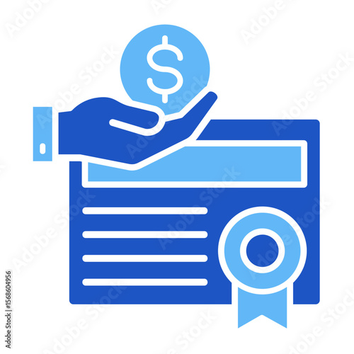 Bond Yield  Icon Element For Design