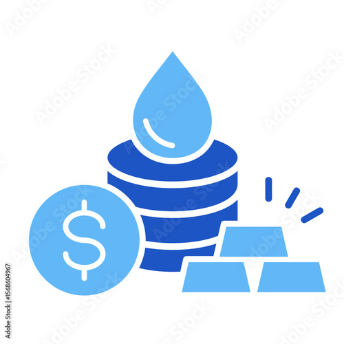 Commodity Market  Icon Element For Design