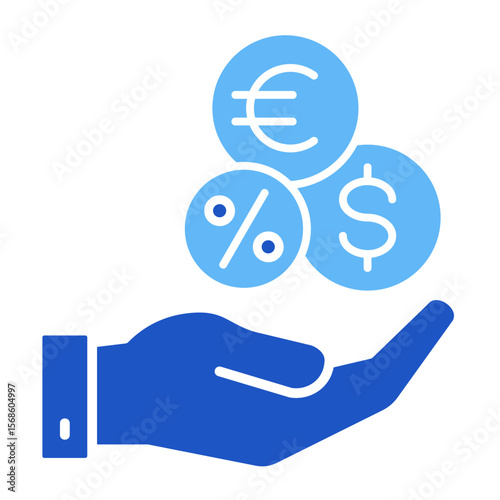 Mutual Fund  Icon Element For Design