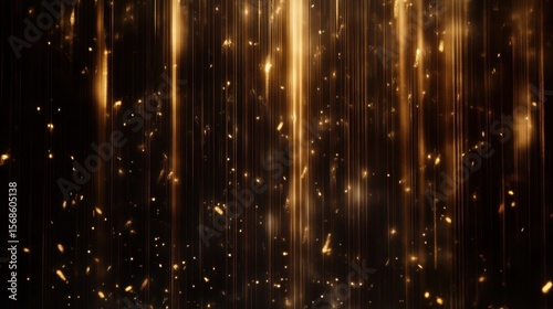 Golden Lights Abstract Background