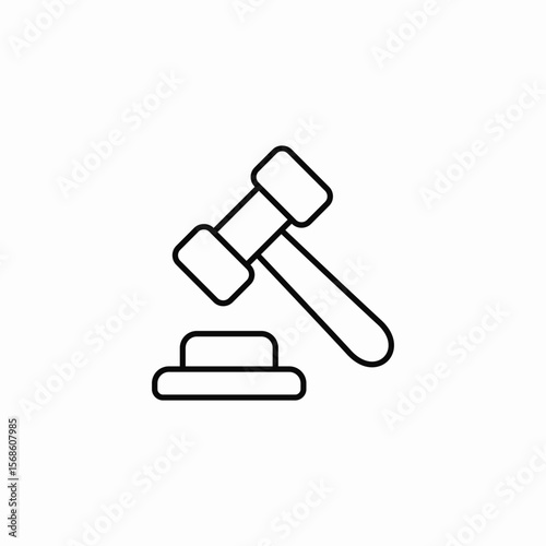 auction decision icon sign vector