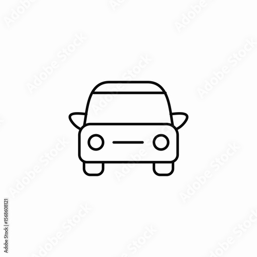 car road icon sign vector