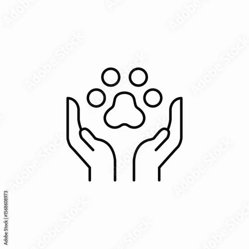 pet care icon sign vector
