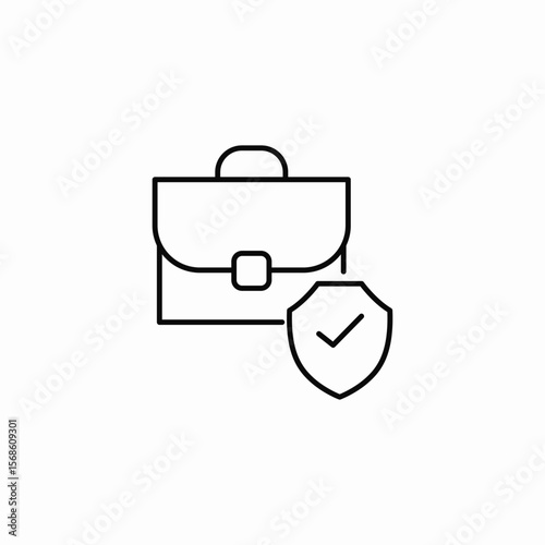 work protection icon sign vector