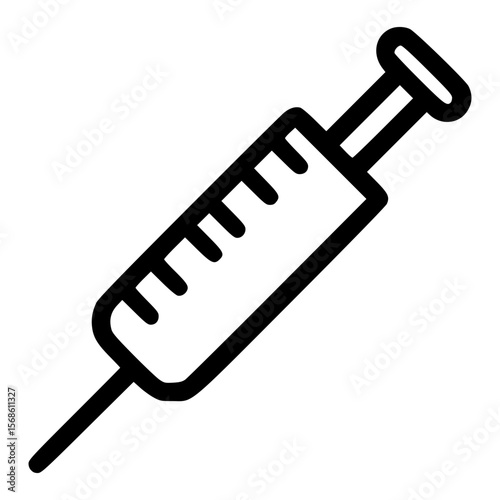 Syringe icon design for healthcare and medical applications