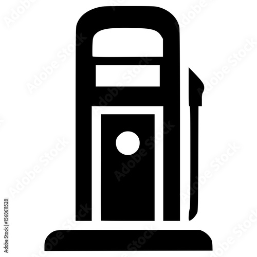 Fuel pump icon suitable for transportation and automotive designs