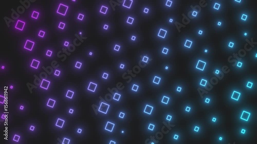 Blue binary code background with technology and internet symbols