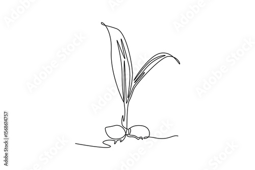 World commodities and oil concept. Single line draw design. Vector graphic illustration