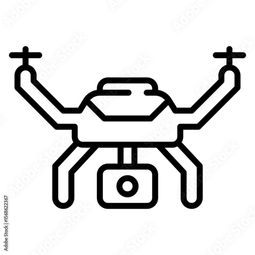 Drone Technology Line Icon