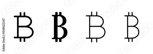 Bitcoin icon logo design. bitcoin sign and symbol. payment symbol. cryptocurrency logo