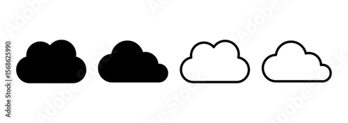 Cloud icon logo design. cloud sign and symbol