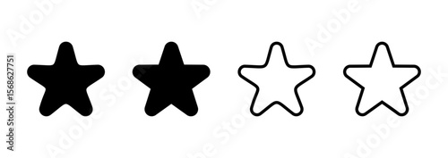 Star icon logo design. rating sign and symbol. favourite star icon