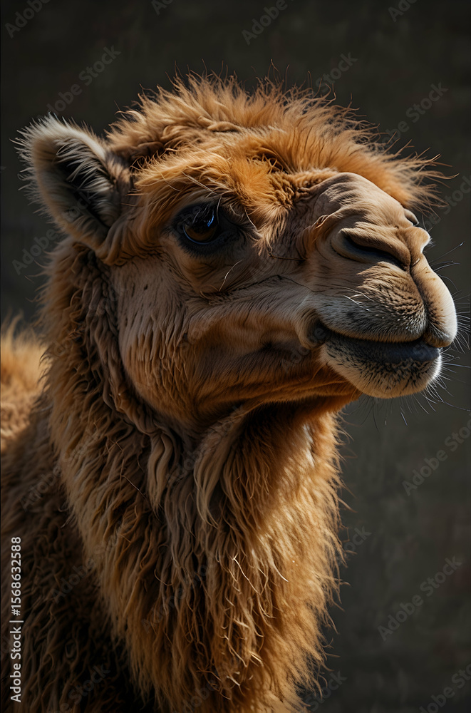 Obraz premium Dromedary Camel Side View