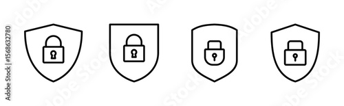 Security icon set. protection icon. privacy. vpn