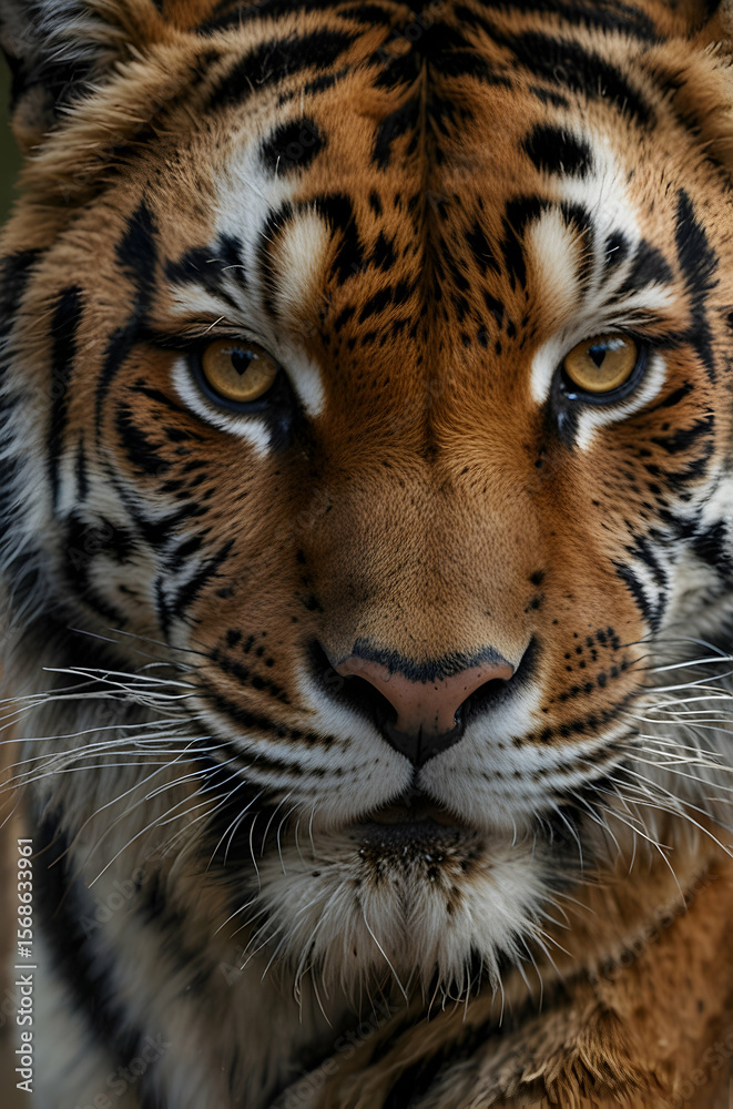 Fototapeta premium Siberian Tiger Close-Up
