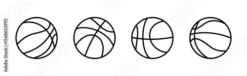 Basketball icon set. Basketball ball icon. Basketball logo vector icon