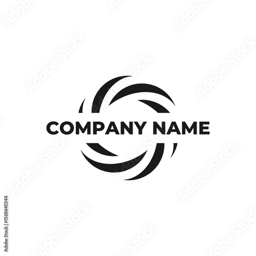 generic circle logo design , business logo , vector , symbol , company logo,background, emblem, swirl, infinity, circular	
