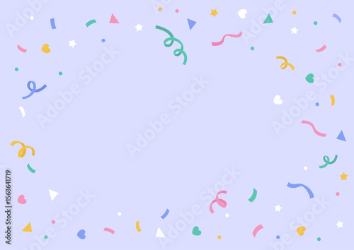 Vector illustration of colorful confetti.
