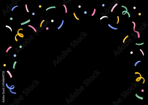 Vector illustration of colorful confetti.