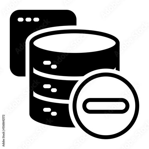Delete icon, glyph icon style