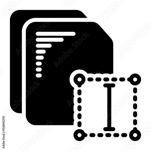 Text Editor icon, glyph icon style