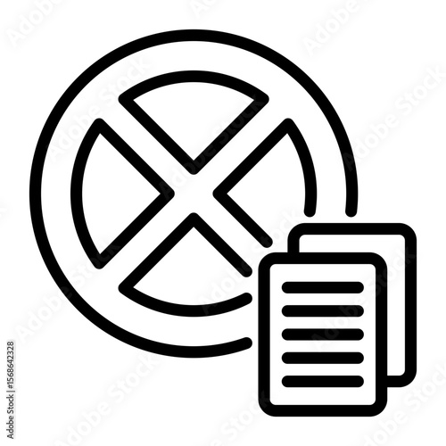 Cancel icon, line icon style
