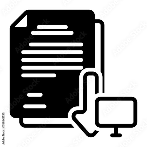download icon, glyph icon style