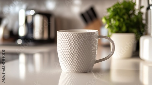 Morning Coffee in a Modern Kitchen