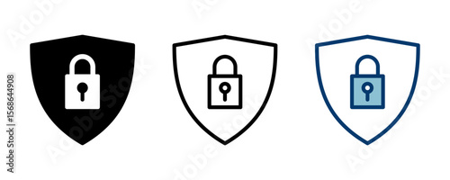 Security icon vector isolated on white background. protection icon. privacy. vpn