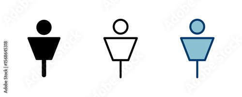 Man icon vector isolated on white background. male icon vector. human symbol