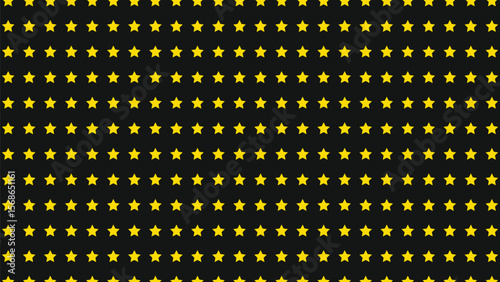 Bold black vector background with bright yellow stars. Perfect for celebrations, awards, and striking designs.