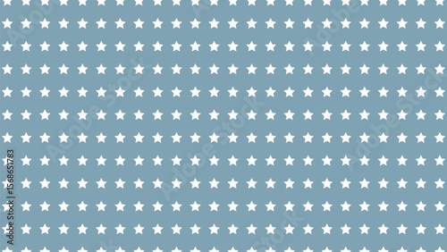 Soft dusty blue vector pattern featuring solid white stars. Ideal for baby, sky, or modern themed projects.